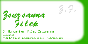 zsuzsanna filep business card
